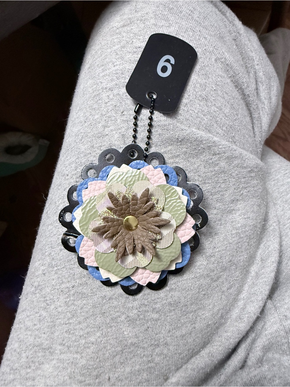 Handmade Floral Bag Charm